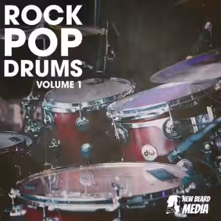 New Beard Media Rock Pop Drums Vol.1 [WAV] - Sample Pack Artwork