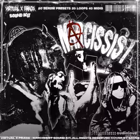 Noprada Beats Narcissist Sound Kit [WAV, MiDi, Synth Presets] - Sample Pack Artwork