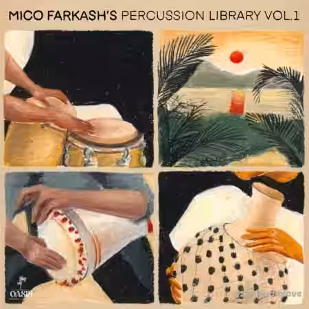 Oasis Music Library Mico Farkash Percussion Library Vol.1 [WAV] - Sample Pack Artwork