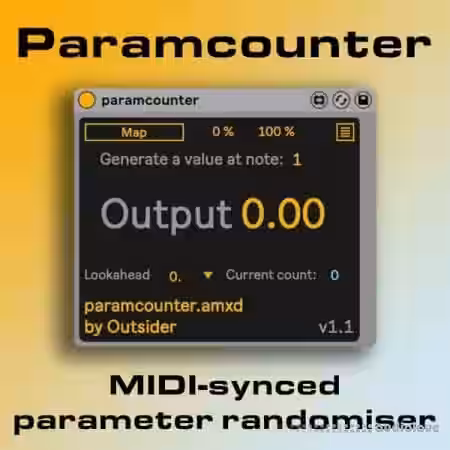 Outsider Sound Paramcounter Note-Counting Ramdomiser v1.1 [Max for Live] - Sample Pack Artwork