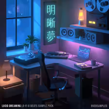 Oversampled Lucid Dreaming Lo-fi & Beats Samples + BONUSES [WAV, MiDi, Synth Presets] - Sample Pack Artwork