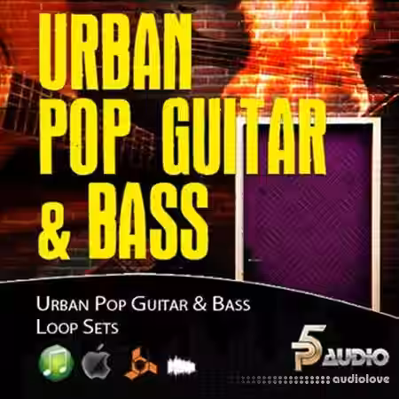 P5audio Urban Pop Guitar and Bass Loops [ACiD, WAV, REX, AiFF] - Sample Pack Artwork