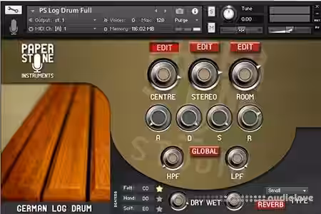 Paper Stone Instruments German Log Drum [KONTAKT] - Sample Pack Artwork