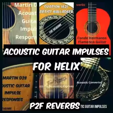 PastToFutureReverbs Acoustic Guitar IR's for Helix BUNDLE! Bonus D-45! - Sample Pack Artwork