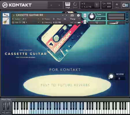 PastToFutureReverbs Cassette Guitar [KONTAKT] - Sample Pack Artwork