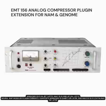 PastToFutureReverbs EMT 156 Analog Compressor Plugin Extension For NAM and Genome! [Plugins Presets] - Sample Pack Artwork