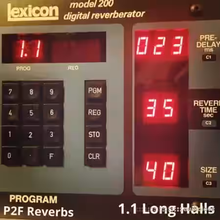 PastToFutureReverbs Lexicon Model 200 1.1 Long Halls! - Sample Pack Artwork