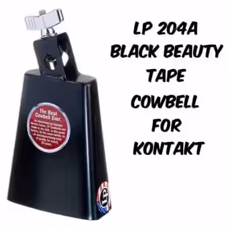 PastToFutureReverbs LP 204A Black Beauty Tape Cowbell For Kontakt! [KONTAKT] - Sample Pack Artwork