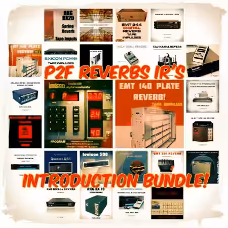 PastToFutureReverbs P2F Reverbs Impulse Responses Introduction Bundle - Sample Pack Artwork