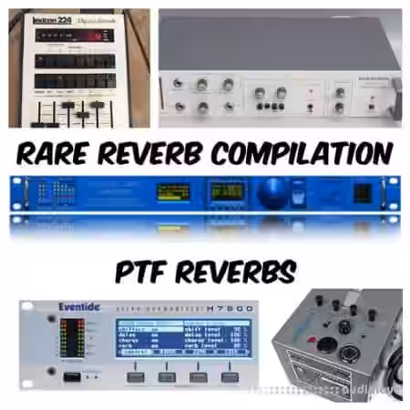 PastToFutureReverbs Rare Reverb Compilation (Quantec Yardstick VRS 23 Farfisa Lexicon Eventide H7600) - Sample Pack Artwork