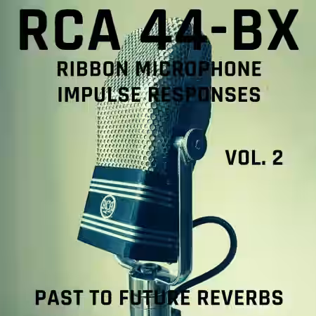 PastToFutureReverbs RCA 44 BX Ribbon Mic IRs Vol.2! - Sample Pack Artwork