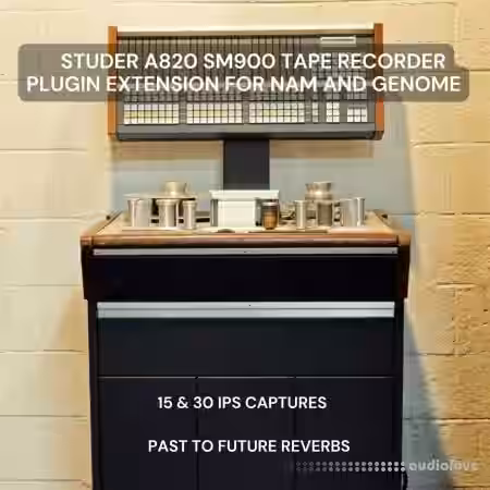 PastToFutureReverbs STUDER A820 SM900 15&30 IPS TAPE RECORDER FOR NAM AND GENOME - Sample Pack Artwork