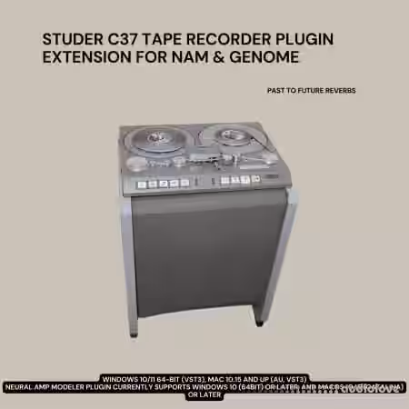 PastToFutureReverbs Studer C37 Tube Tape Recorder Plugin Extension - Sample Pack Artwork