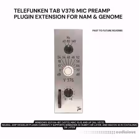 PastToFutureReverbs Telefunken Tab V376 Micpreamp Plugin Extension - Sample Pack Artwork