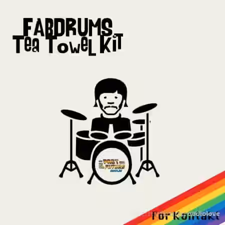 PastToFutureSamples Fab Drums Tea Towel Kit [KONTAKT] - Sample Pack Artwork