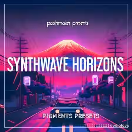 Patchmaker Synthwave Horizons for Arturia Pigments [Synth Presets] - Sample Pack Artwork
