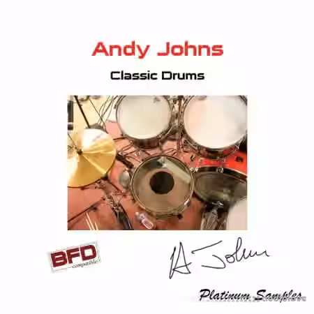 Platinum Samples Andy Johns Classic Drums [BFD3] - Sample Pack Artwork