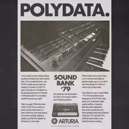 Polydata Arturia CS-80 V4 Sound Bank '79 [Synth Presets] - Sample Pack Artwork