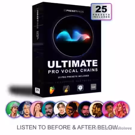 Preset Pros Ultimate Pro Vocal Chain Presets [Synth Presets] - Sample Pack Artwork