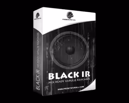 Presets For All Black IR Impulse Responses Pack - Sample Pack Artwork
