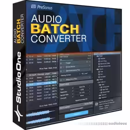 PreSonus Audio Batch Converter v1.0.0.2 [WiN] - Sample Pack Artwork