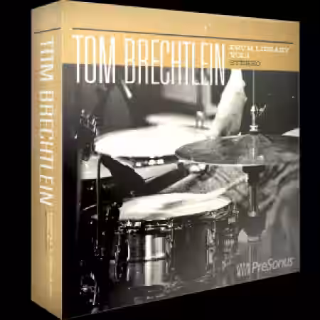 PreSonus Tom Brechtlein Drums Vol.01 Stereo SOUNDSET [Synth Presets] - Sample Pack Artwork