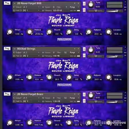 Producer Grind The Official Purple Reign [KONTAKT] - Sample Pack Artwork