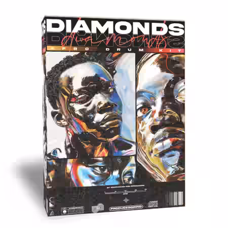 Producergrind DIAMONDS Afrobeat Drum Kit [WAV] - Sample Pack Artwork