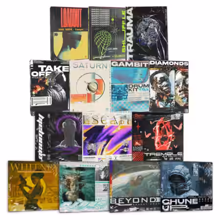 ProducerGrind The 'RARE' Industry Drum Kit Bundle Vol.2 [WAV, MiDi] - Sample Pack Artwork