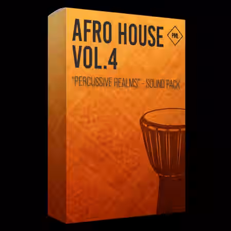 Production Music Live Afro House Sound Pack Vol.4 [WAV, MiDi, Synth Presets, DAW Templates] - Sample Pack Artwork