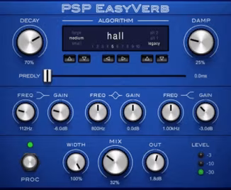 PSPaudioware PSP EasyVerb v2.0.1 [WiN]