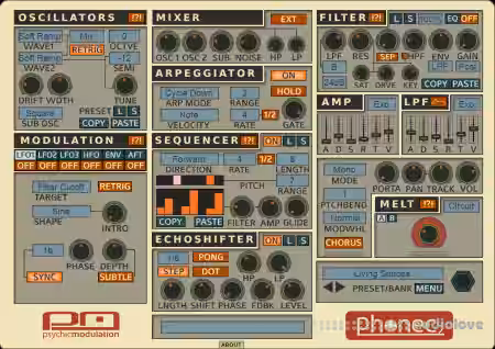 Psychic Modulation Phonec 2 v2.4 [WiN, MacOSX] - Sample Pack Artwork