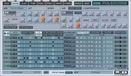 Psychic Modulation PulseCode v1.2 [WiN, MacOSX] - Sample Pack Artwork