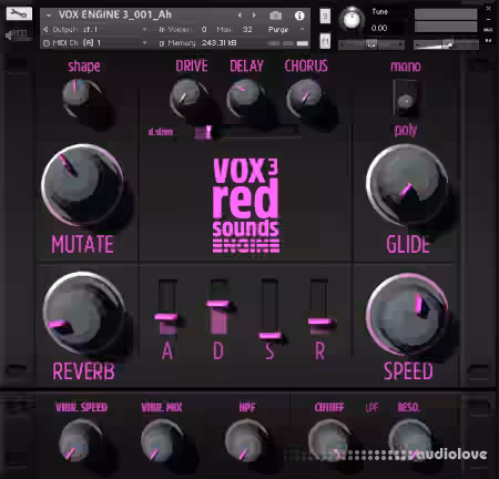 Red Sounds Vox Engine 3 [KONTAKT] - Sample Pack Artwork