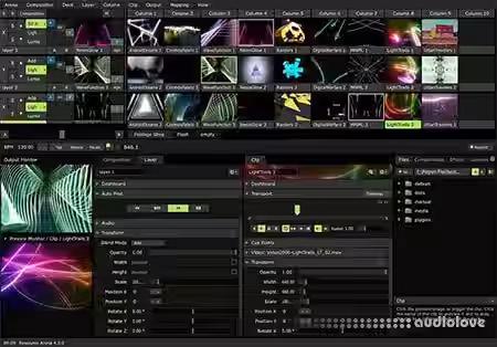 Resolume Arena v6.1.3 / v6.1.2.62569 [WiN, MacOSX] - Sample Pack Artwork