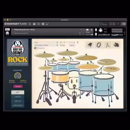 Robot Dog Drums Rock v1.0.0 [KONTAKT] - Sample Pack Artwork
