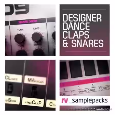 RV samplepacks Designer Dance Claps Snares and Stax [WAV] - Sample Pack Artwork