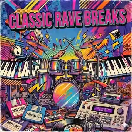 samplediggin247 Classic Rave Breaks [WAV] - Sample Pack Artwork