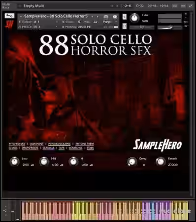 SampleHero 88 Solo Cello Horror SFX [KONTAKT] - Sample Pack Artwork