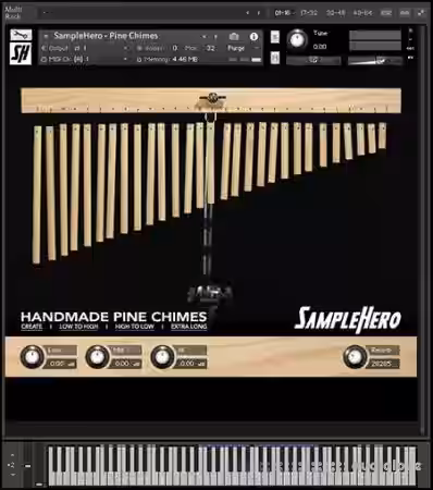 SampleHero Hand-Made Pinewood Chimes [KONTAKT] - Sample Pack Artwork