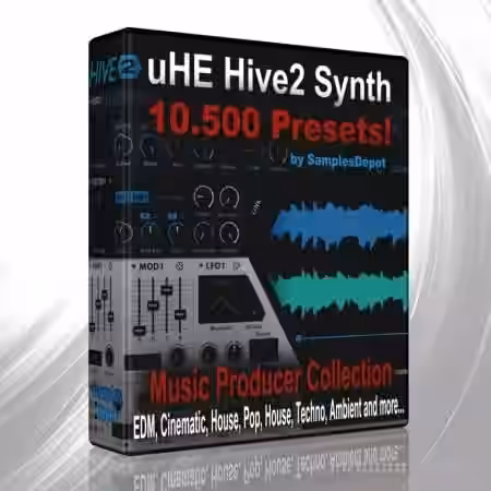 Samples Depot 10.500 u-he HIVE2 [Synth Presets] - Sample Pack Artwork