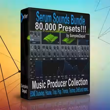 Samples Depot 80 000 xFer Serum Presets Bundle [Synth Presets] - Sample Pack Artwork