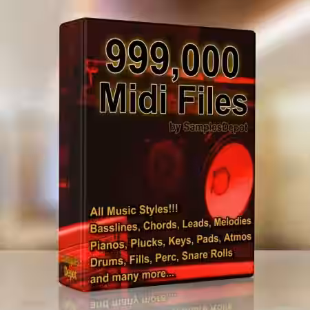 Samples Depot 999.000 Midi Collection Bundle [MiDi, WAV] - Sample Pack Artwork