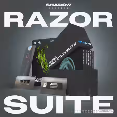 Shadow Samples Razor Production Suite [WAV, Synth Presets, DAW Templates, TUTORiAL] - Sample Pack Artwork