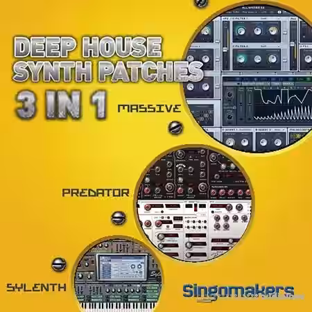 Singomakers Deep House Synth Patches 3 in 1 [MULTiFORMAT, Synth Presets] - Sample Pack Artwork