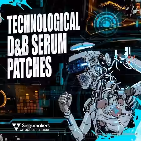 Singomakers Technological DnB Serum Patches [WAV, MiDi, Synth Presets] - Sample Pack Artwork