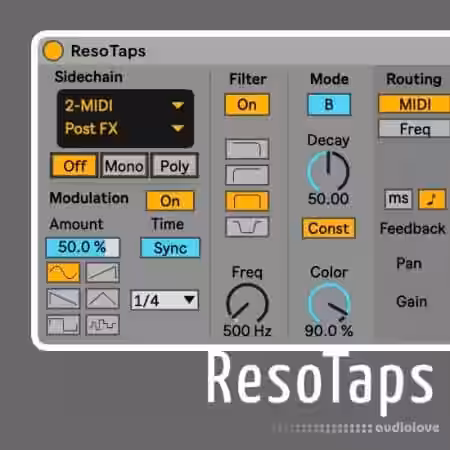 Sonic Bloom ResoTaps by Max for Cats [Max for Live] - Sample Pack Artwork