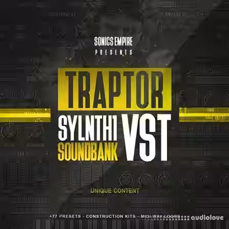 Sonics Empire Traptor [WAV, MiDi, Synth Presets] - Sample Pack Artwork