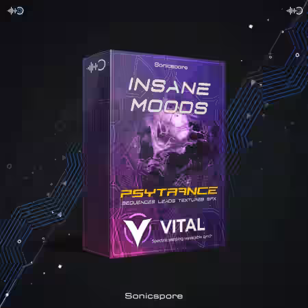 Sonicspore INSANE MOODS Psytrance (Vital) [Synth Presets] - Sample Pack Artwork
