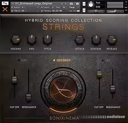 Sonixinema Hybrid Scoring Collection Strings v1.0 [KONTAKT] - Sample Pack Artwork